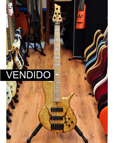 Marleaux mBass 5 Burl Basswood Custom